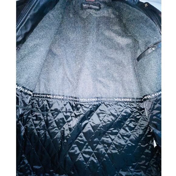 Wilsons Leather Coat w/ Hood & Thinsulate Insulation - Men's Size S - Picture 3 of 15
